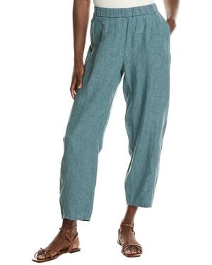 Eileen Fisher Lantern Linen Pant - Blue