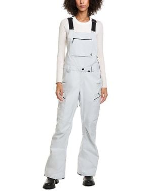 Volcom Elm Stretch Gore Bib Overall - Grey
