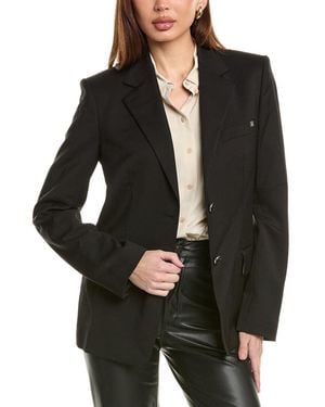 Helmut Lang Curve Classic Wool Blazer - Black