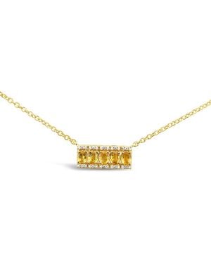 Le Vian Le Vian 14K 0.97 Ct. Tw. Diamond & Sapphire Adjustable Necklace - Metallic