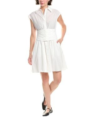 Rebecca Taylor Collared Mini Dress - White