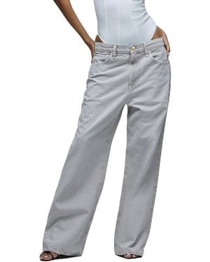 Hudson Jeans Low And Loose Stone Loos Leg Jean - Gray