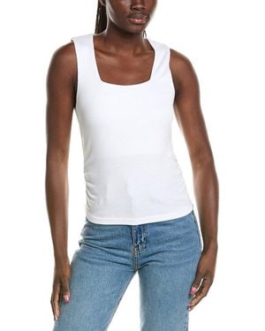 Michael Stars Maribel Square Neck Tank Top - White