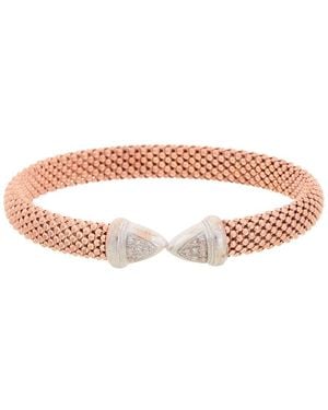 Meshmerise 18K Vermeil 0.15 Ct. Tw. Diamond Mesh Bangle - Pink