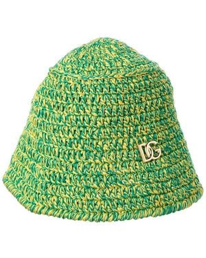 Dolce & Gabbana Dg Logo Bucket Hat - Green