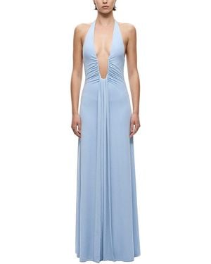 Misha The 'Jennifer' Cupro Dress - Blue