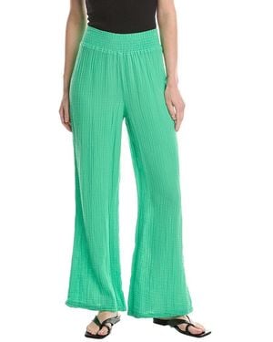 Michael Stars Susie High-Rise Wide Leg Pant - Green