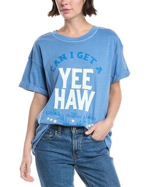 Girl Dangerous Can I Get A Yeehaw T-Shirt - Blue