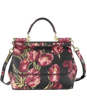 Tiffany & Fred Paris Saffiano Painted Leather Shoulder Bag - Pink