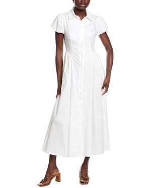 Taylor Solid Maxi Dress - White