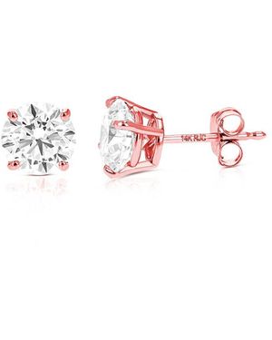 Amairah 14K 4.00 Ct. Tw. Lab-Grown Diamond Earrings - Pink