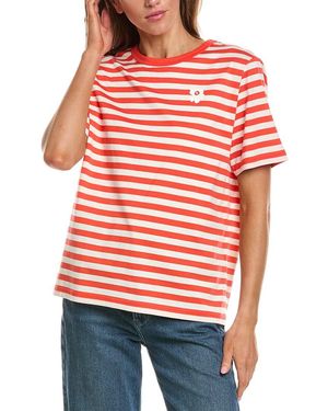 Marimekko Tasaraita Unikko Shirt - Red