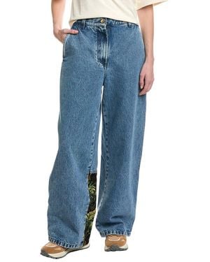 Palm Angels Wide Leg Jean - Blue