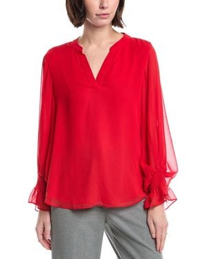 Vince Camuto Ruffle Blouse - Red