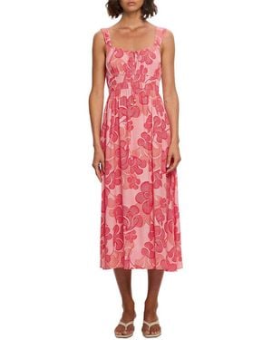 Kayla Paris Midi Dress - Red