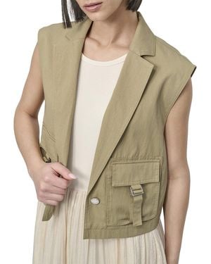 DKNY Collared Vest - Green