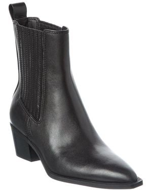 Stuart Weitzman Kai Leather Bootie - Black
