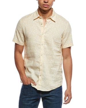 BOSS Roan Kent Linen-Blend Shirt - Natural