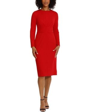 Maggy London Midi Dress - Red