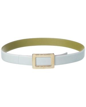 Roger Vivier Reversible Leather Belt - Green