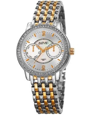 August Steiner Alloy Diamond Watch - Metallic