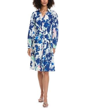 Pom Shirtdress - Blue