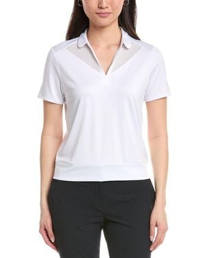 Callaway Apparel Mesh Inserts Top - White
