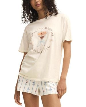 Z Supply Espresso Martini Boyfriend T-Shirt - Natural