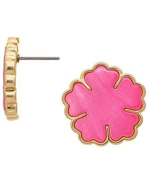 Rivka Friedman 18K Stud Earrings - Pink