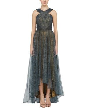 THEIA Linda High Low Dress - Green