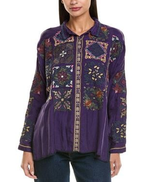 Johnny Was The Audrey Oversized Blouse - Purple