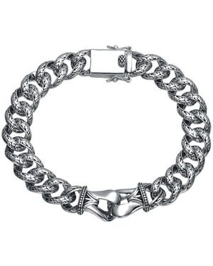 Genevive Jewelry Rachel Glauber Plated Link Chain Bracelet - Metallic
