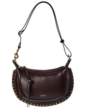 Isabel Marant Oskan Moon Leather Hobo Bag - Brown