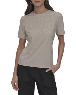 DKNY Logo Knit Top - Grey