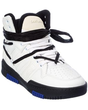 Saint Laurent Cure Leather Trainer - White