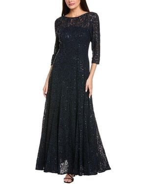 Tahari Lace Gown - Blue