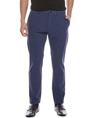 Theory Zaine Precision Linen-Blend Pant - Blue