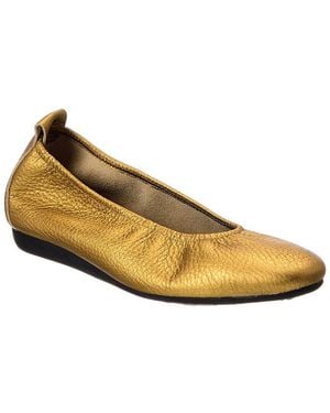 Arche Laius Leather Flat - Metallic