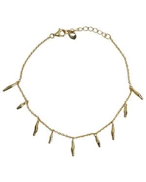 Argento Vivo Anklet - Metallic