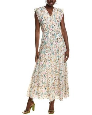 Vince Camuto Printed Maxi Dress - Natural