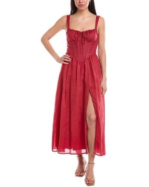 Bardot Esra Midi Dress - Red