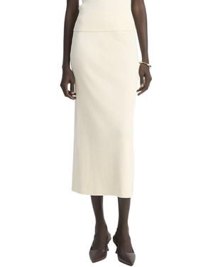 Vince Rib Midi Skirt - Natural