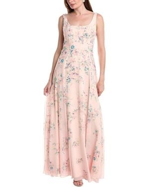 Marchesa Fiorella Maxi Dress - Pink