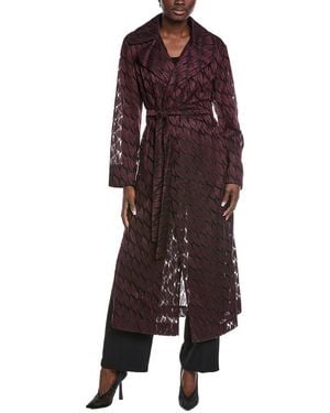 Akris Babylon Silk-Blend Midi Dress - Purple