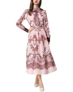 BURRYCO Blouse & Skirt Set - Pink