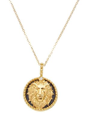 Maitre De Diamant 18k 2.02 Ct. Tw. Diamond & Black Agate Necklace - Metallic