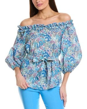 Sara Campbell Charleston Blouse - Blue