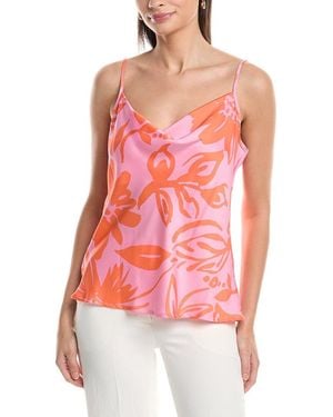 Tahari Hammered Satin Tank