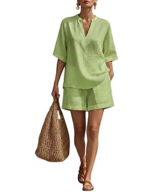 Olivia Taylor T-Shirt & Short Set - Green