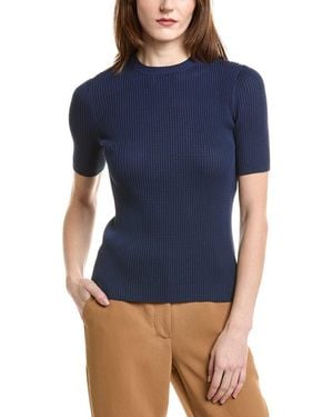 Lafayette 148 New York Pointelle Jumper - Blue